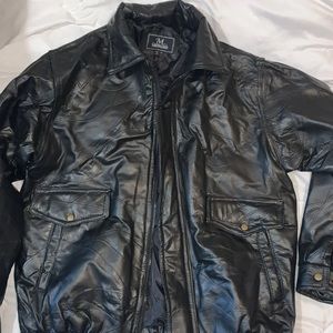 M Collection Leather Jacket